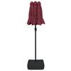 vidaXL Garden Parasol Bordeaux red, dark grey