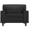 vidaXL Sofa Chair Black 23.6" Faux Leather