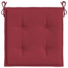 vidaXL Patio Chair Cushions 4 pcs Wine Red 15.7x15.7x1.6" Oxford Fabric
