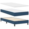vidaXL Box Spring Bed with Mattress with Mattress Blue 35.4" x 78.7