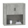 vidaXL Wall Cabinet Concrete grey Engineered wood