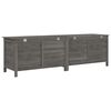 vidaXL Garden Storage Box Anthracite Solid Fir Wood 78.1 x 19.7 x 22.2 in