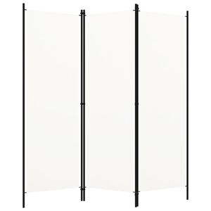 vidaXL 3-Panel Room Divider White 59.1"x70.9"
