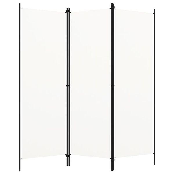 vidaXL 3-Panel Room Divider White 59.1"x70.9"