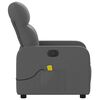 vidaXL Massage Recliner Chair Dark gray