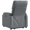 vidaXL Electric Stand Up Massage Recliner Chair Gray