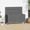 vidaXL Garden Storage Box Grey Solid Pine Wood Medium Garden Storage Box