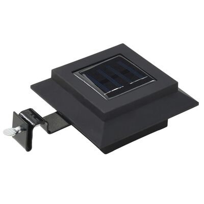vidaXL Outdoor Solar Lamps 6 pcs LED Square 4.7" Black