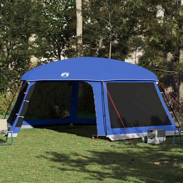 vidaXL Pool Tent with Removable Fly & Mesh Walls Azure Blue 263.8x232.3"