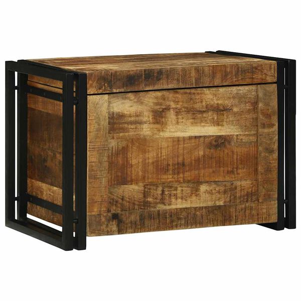 vidaXL Storage Box 23.62 x 15.75 x 16.14 in Solid Mango Wood