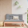 vidaXL Middle Sofa Grey wooden structure with grey cushions
