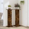 vidaXL Plant Stand Smoked Oak Engineered Wood Large Decorative Inlays
