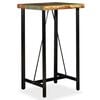 vidaXL Bar Table Multicolored with black legs Reclaimed wood and steel