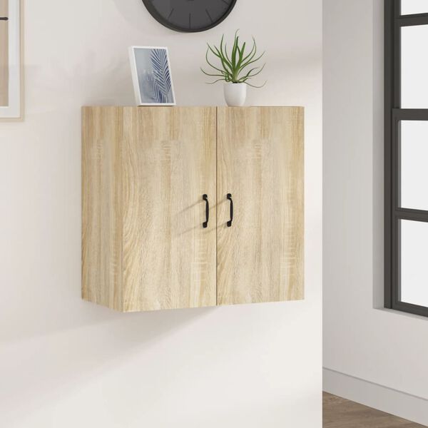 vidaXL Wall Cabinet Sonoma Oak 23.6"x12.2"x23.6" Engineered Wood