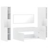 vidaXL Bathroom Furniture Set White Engineered wood, acrylic Large