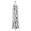 vidaXL Artificial Christmas Tree Green and white PVC, plastic Small