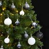 vidaXL Artificial Hinged Christmas Tree 300 LEDs & Ball Set 106.3"
