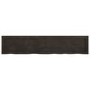 vidaXL Bathroom Countertop Dark Brown 55.1 x 11.8 x (0.8-1.6) " Treated Solid Wood