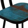 vidaXL Bar Chair Set of 4 Multicolour Solid reclaimed wood and steel