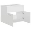 vidaXL Sink Cabinet With Basin White Engineered Wood, Ceramic Medium