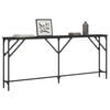 vidaXL Console Table Black Engineered wood, metal Extra Long
