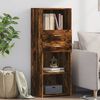 vidaXL Highboard Smoked oak Engineered wood Medium Highboard