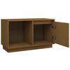 vidaXL TV Cabinet Honey Brown Solid Pine Wood Medium TV Cabinet