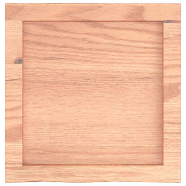 vidaXL Bathroom Countertop Light Brown 15.7 x 15.7 x (0.8-2.4) " Treated Solid Wood