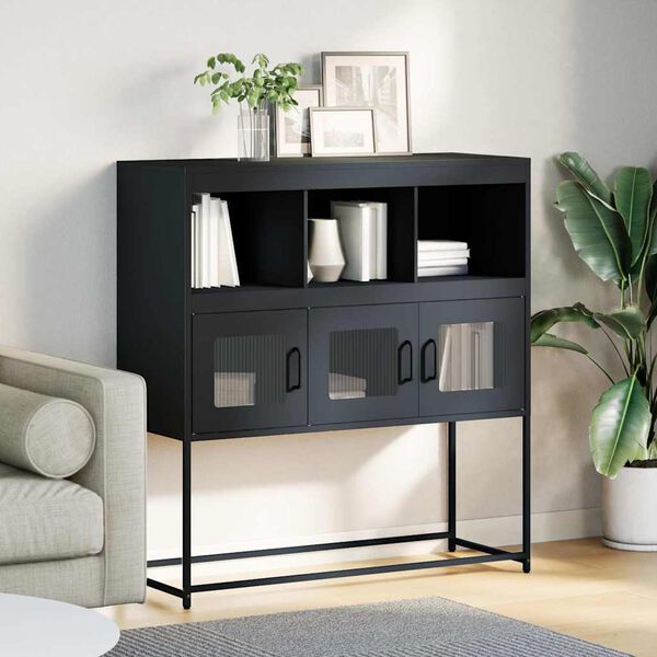 vidaXL Sideboard Anthracite Cold-rolled steel Large Doors Sideboard