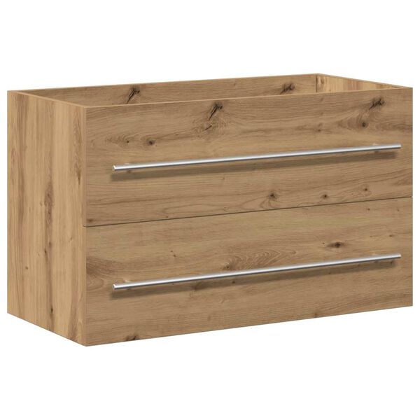 vidaXL Bathroom Sink Cabinet Artisan Oak 80x38,5x48 cm Engineered Wood