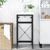 vidaXL Bathroom Washbasin Frame Black Powder-coated iron 32.7 in high