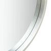 vidaXL Wall Mirror Silver and brown