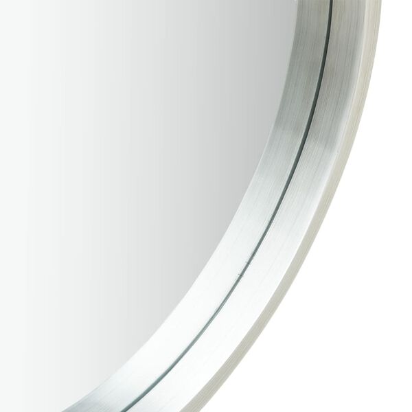 vidaXL Wall Mirror Silver and brown