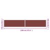vidaXL Side Awning Brown Polyester Extra Long Retractable Awning