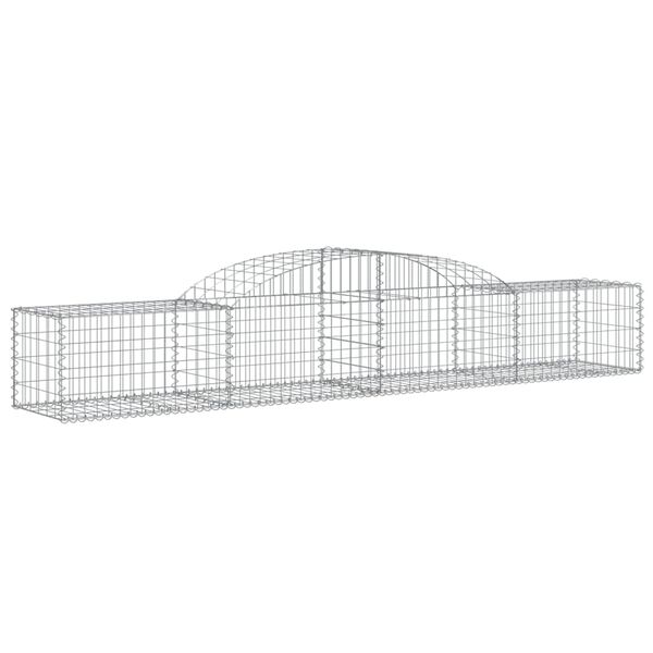 vidaXL Gabion Basket Set of 25 Silver Galvanized iron Large