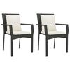 vidaXL Garden Dining Set Grey Poly Rattan Large Removable Covers