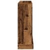 vidaXL Fireplace Surround Old Wood 39.4x11.8x34.4" Engineered Wood