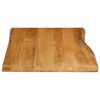 vidaXL Table Top 31.5"x23.6"x1.5" Live Edge Solid Wood Mango