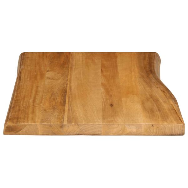 vidaXL Table Top 31.5"x23.6"x1.5" Live Edge Solid Wood Mango