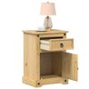 vidaXL Bedside Cabinet Honey Brown