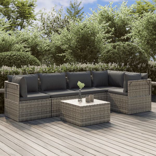 vidaXL Garden Lounge Set Grey