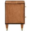 vidaXL Bedside Cabinet Honey Brown Solid mango wood, iron Small Storage