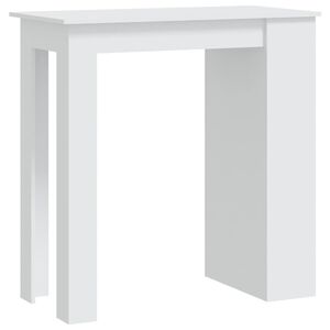 vidaXL Bar Table White Engineered Wood 40.2 in x 19.7 in x 40.7 in