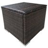 vidaXL Patio Sunlouger Set of 2 Brown PE Rattan Large