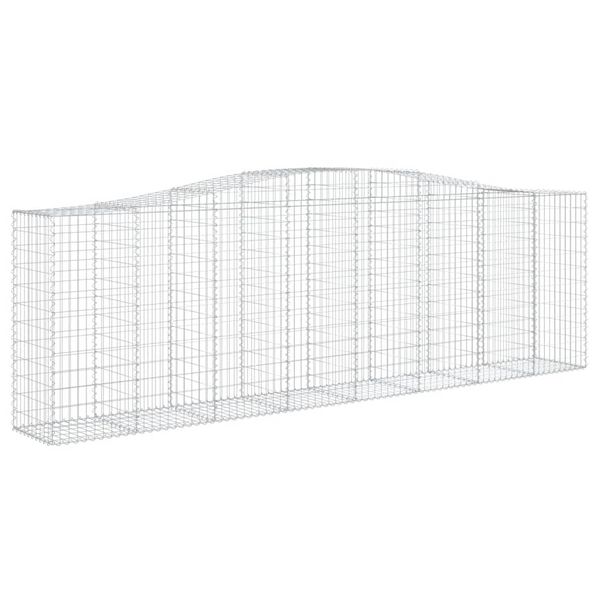 vidaXL Gabion Basket Set of 2 Silver Galvanized steel Extra Large