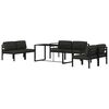 vidaXL Garden Lounge Set Anthracite Aluminum, Polyester Large Modular