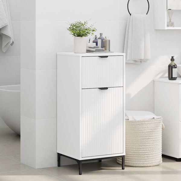 vidaXL Bathroom Cabinet White 39.5 x 36 x 88 cm Engineered wood