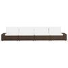 vidaXL Garden Lounge Set Brown and cream white