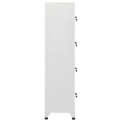 vidaXL Locker Cabinet with 4 Compartments 15"x17.7"x70.9"