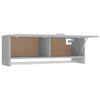 vidaXL Wardrobe Concrete Gray Engineered Wood Compact Wardrobe